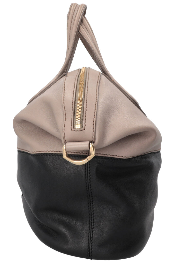 GIVENCHY Nightingale Tote Bag Two Tone Leather Grey
