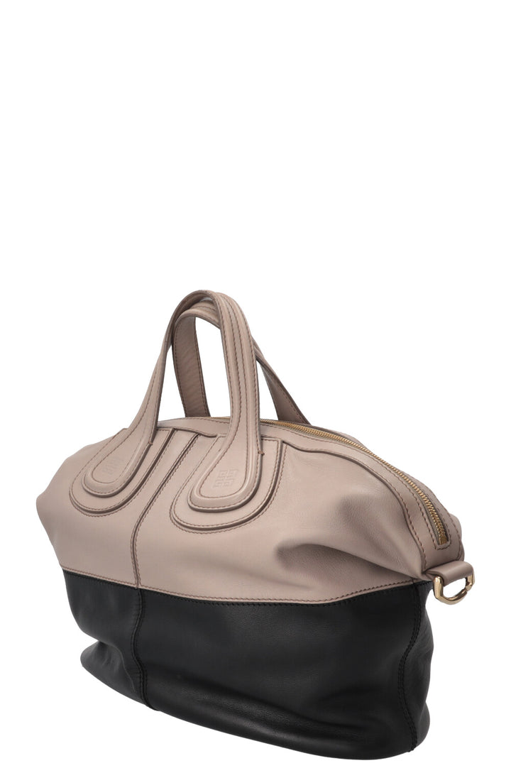 GIVENCHY Nightingale Tote Bag Two Tone Leather Grey