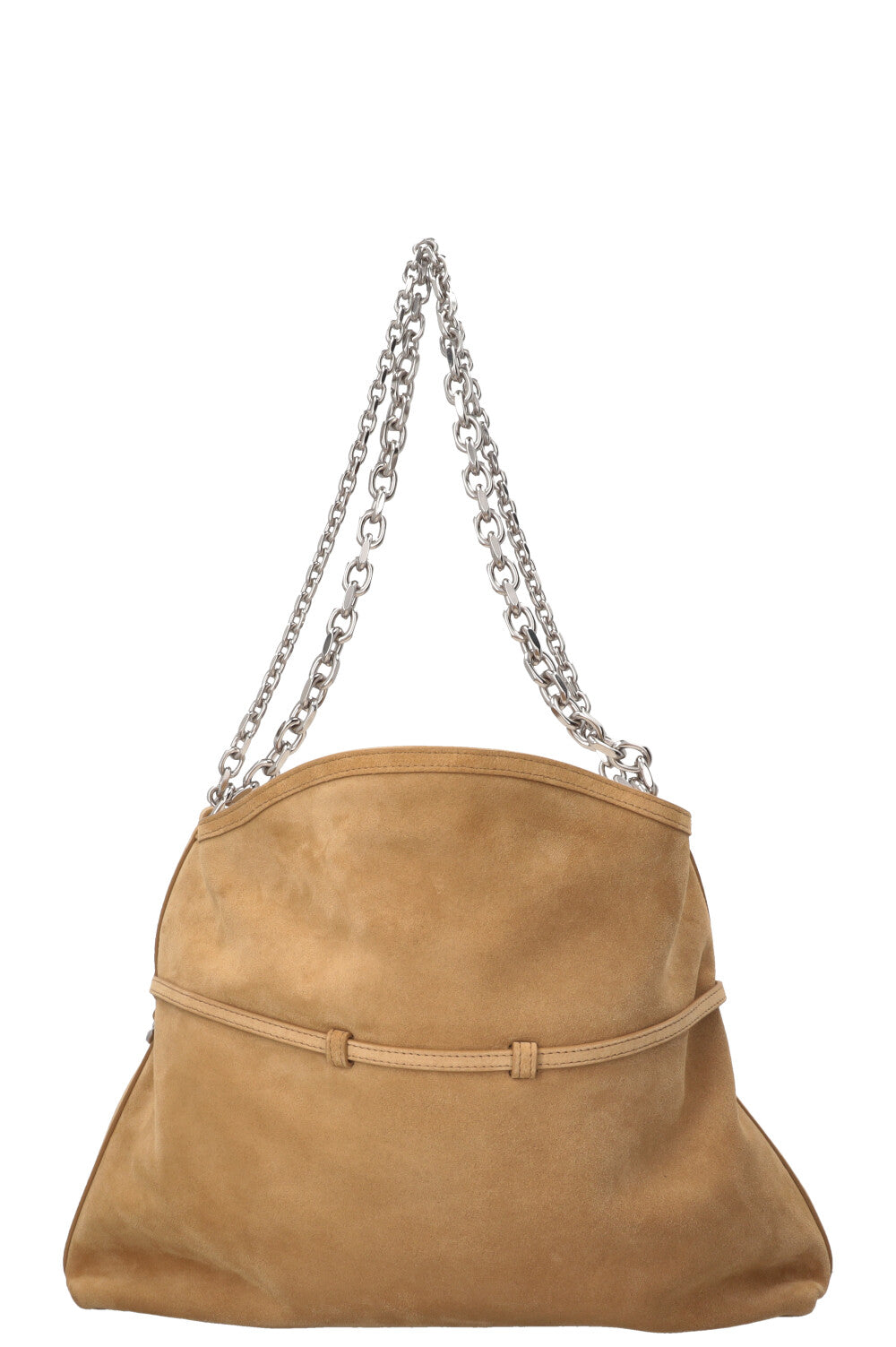 GIVENCHY Sac Voyou à chaîne moyen en daim beige