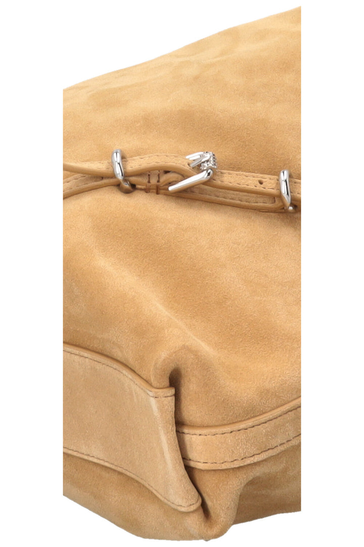 GIVENCHY Sac Voyou à chaîne moyen en daim beige