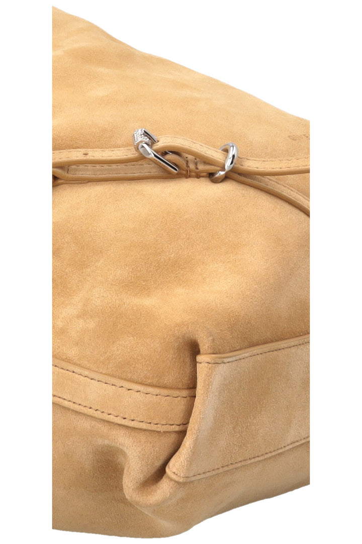 GIVENCHY Sac Voyou à chaîne moyen en daim beige