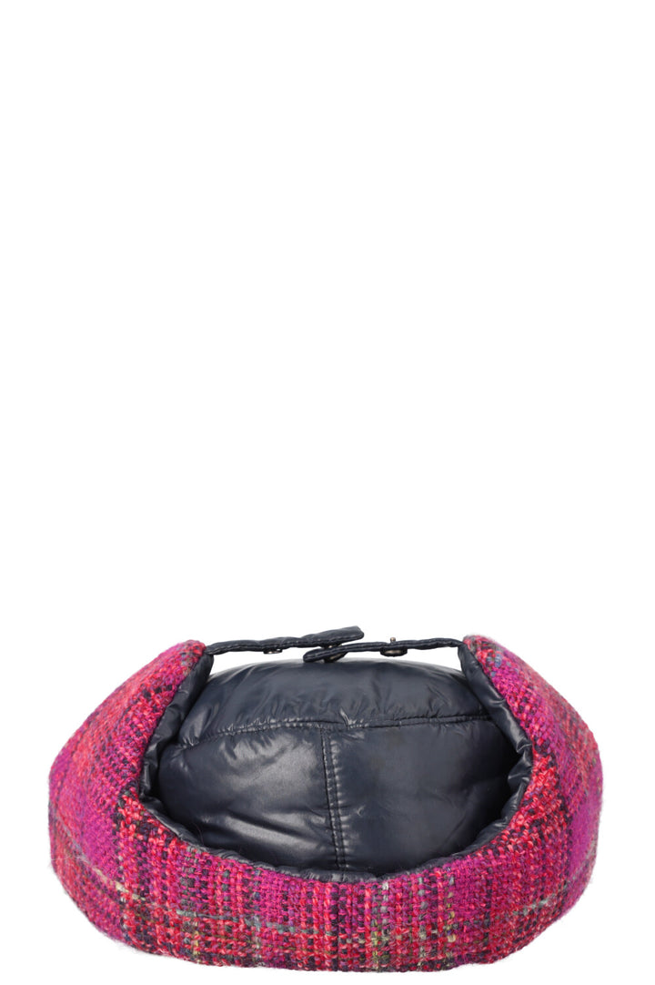 CHANEL Coco Neige Hat Nylon &amp; Tweed Blue