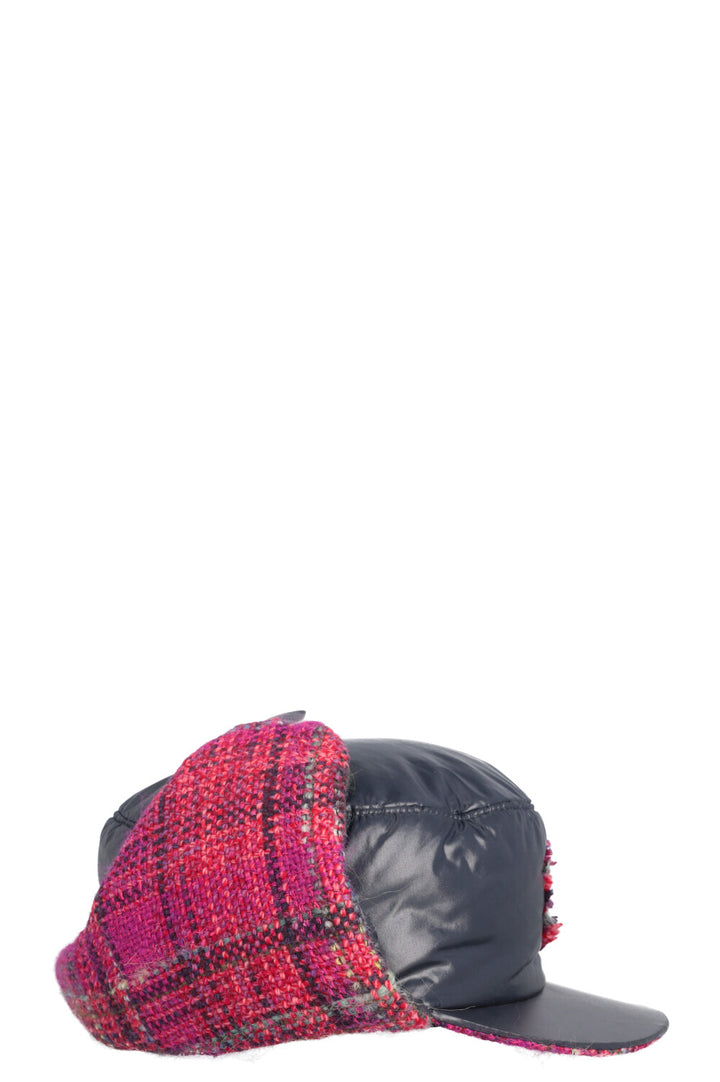 CHANEL Coco Neige Hat Nylon &amp; Tweed Blue