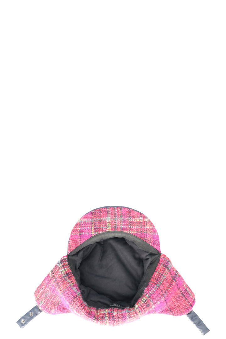 CHANEL Coco Neige Hat Nylon &amp; Tweed Blue