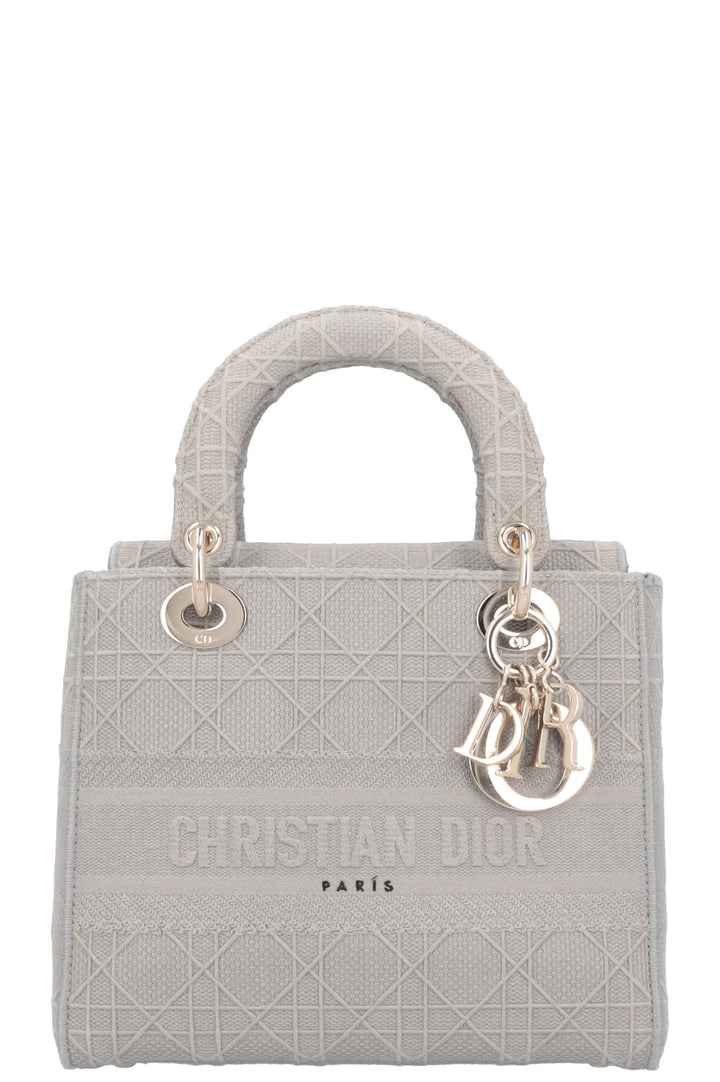 CHRISTIAN DIOR Medium Lady Dior Grey D-Lite