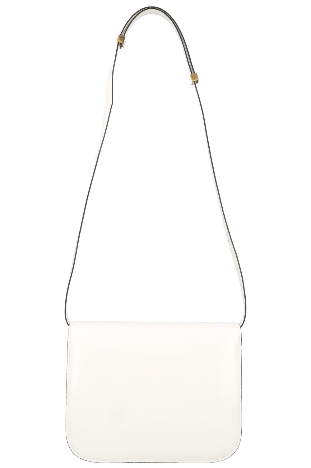 CÉLINE Classic Box Crossbody Bag Patent Ivory