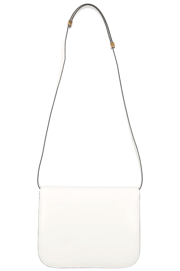 CÉLINE Classic Box Crossbody Bag Patent Ivory