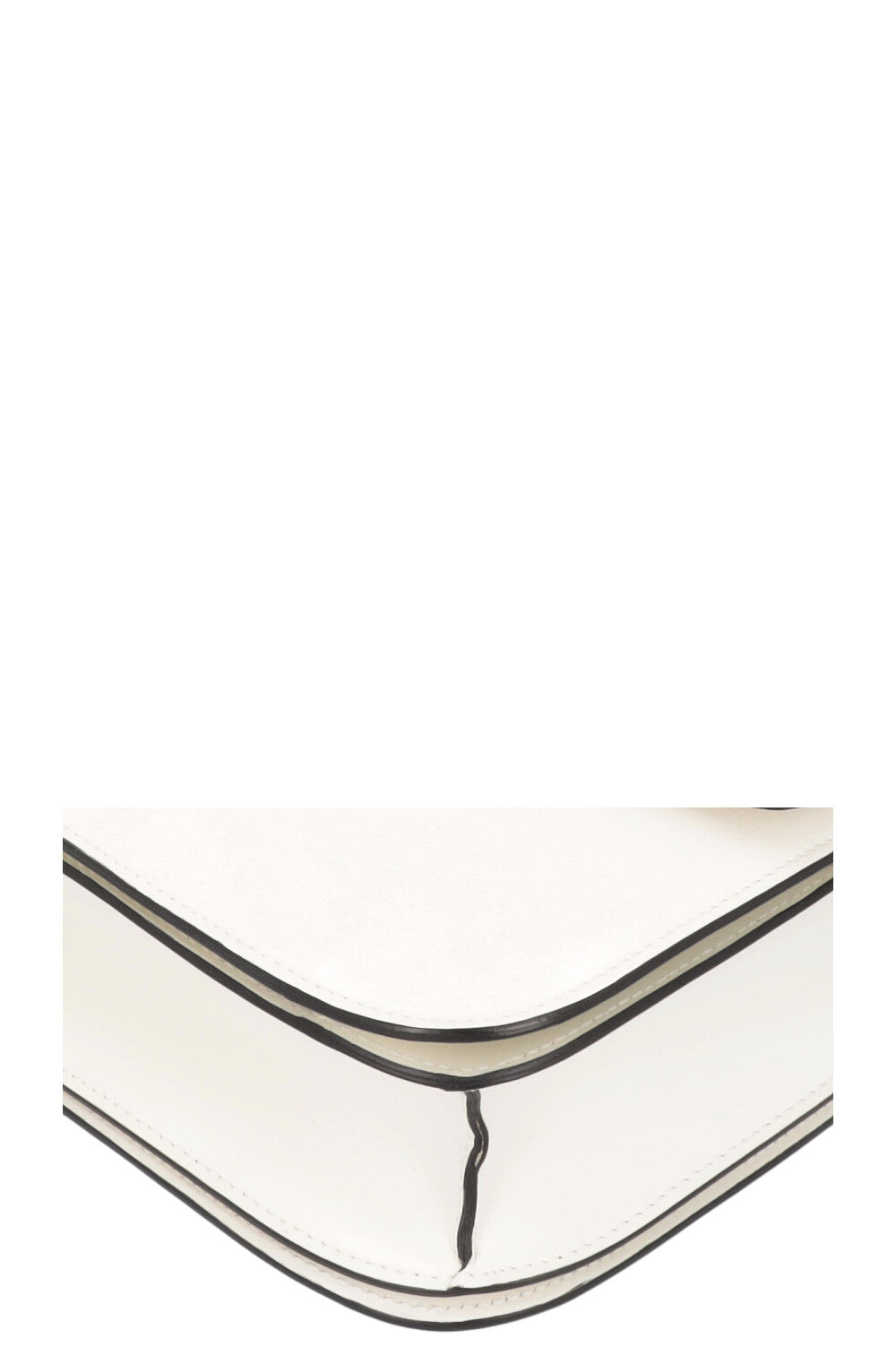 CÉLINE Classic Box Crossbody Bag Patent Ivory