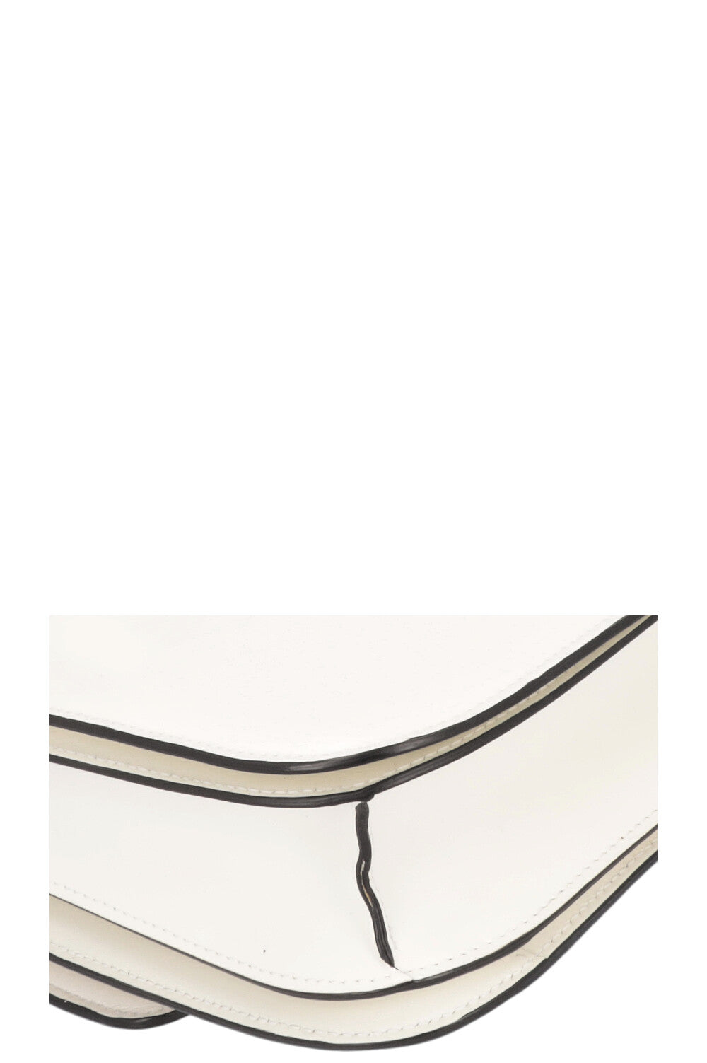 CÉLINE Classic Box Crossbody Bag Patent Ivory
