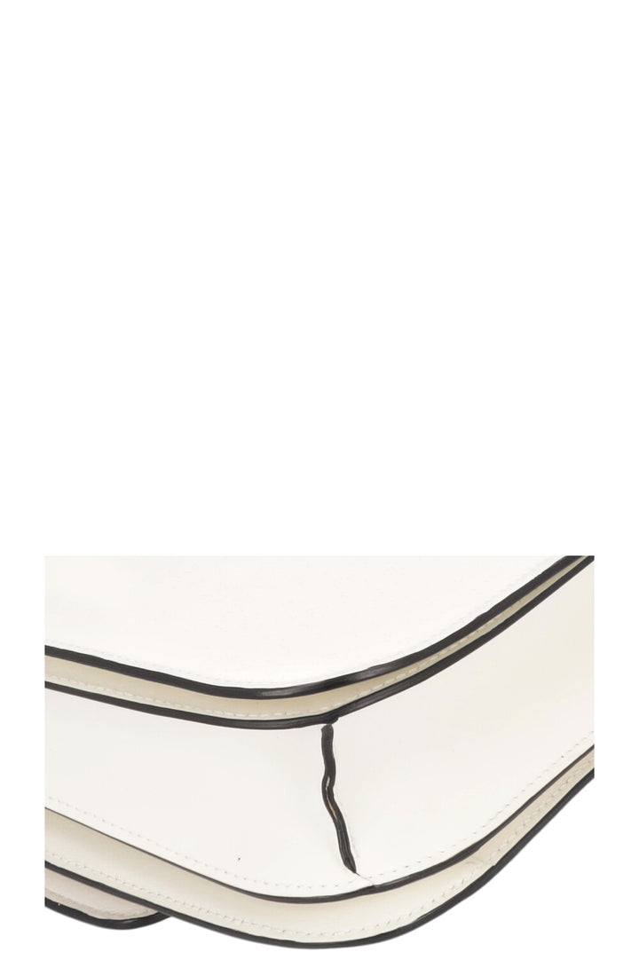 CÉLINE Classic Box Crossbody Bag Patent Ivory