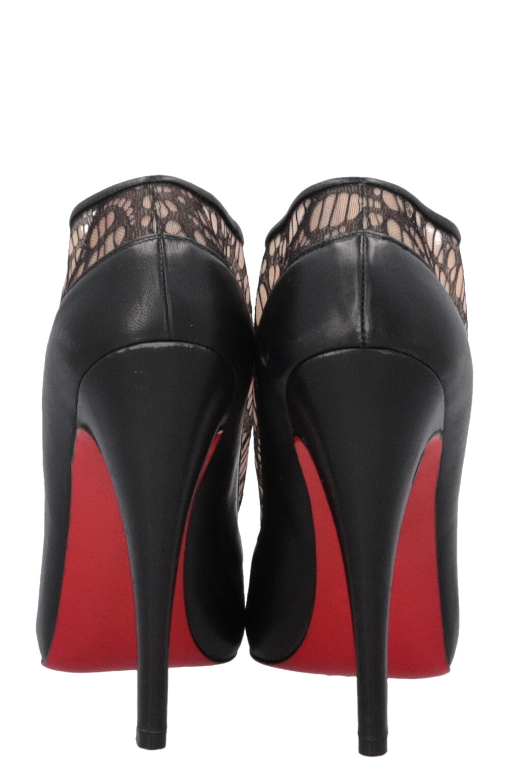 CHRISTIAN LOUBOUTIN Heels Black Lace Leather