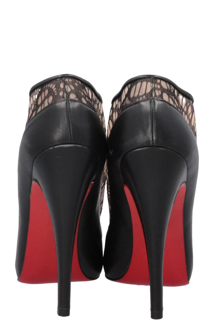 CHRISTIAN LOUBOUTIN Heels Black Lace Leather