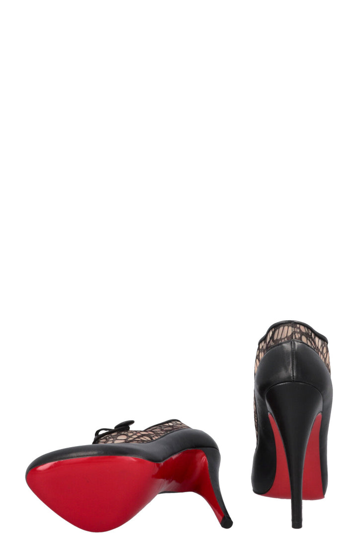 CHRISTIAN LOUBOUTIN Heels Black Lace Leather
