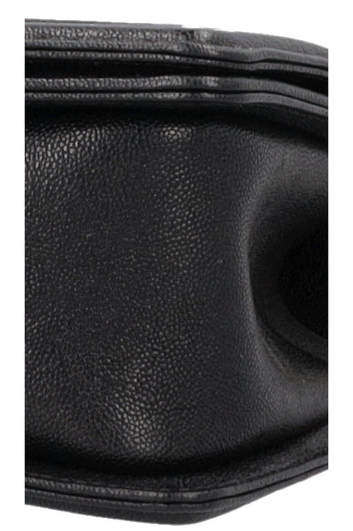 CHANEL Medium Boy Bag Grained Calfskin Black