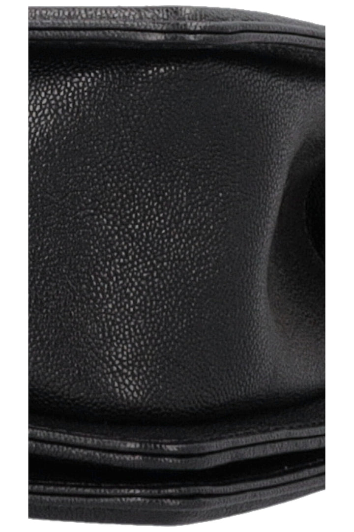 CHANEL Medium Boy Bag Grained Calfskin Black