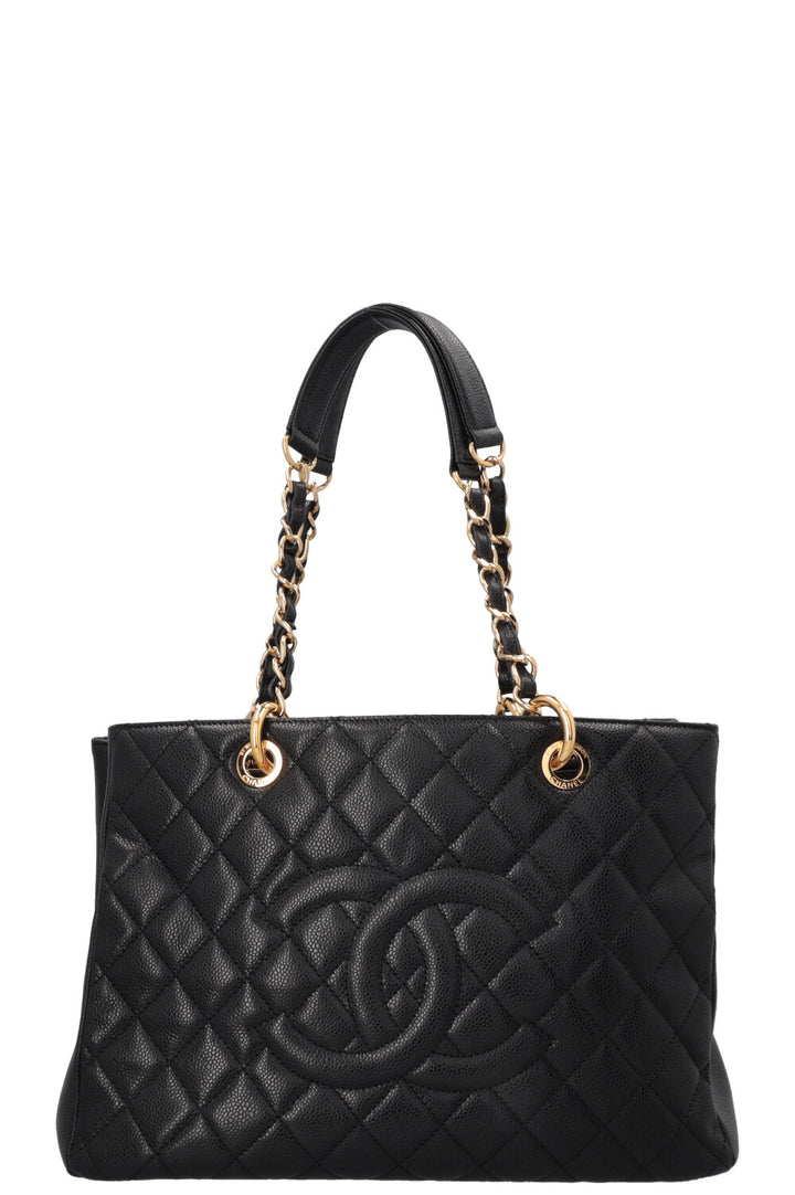 CHANEL GST Tote Caviar Black