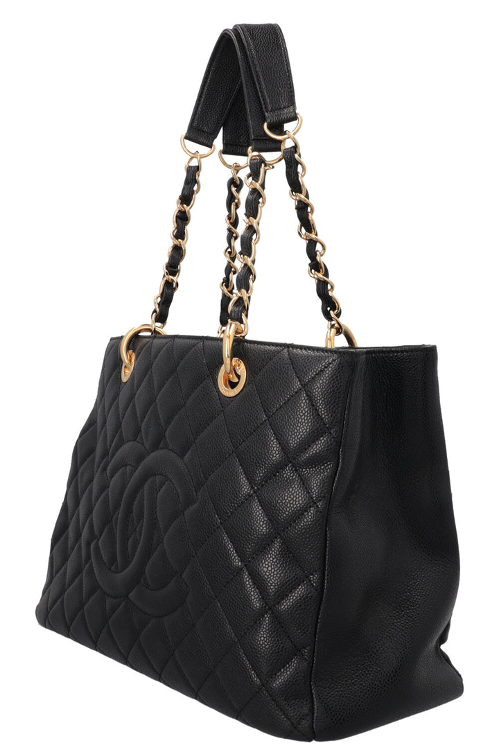 CHANEL GST Tote Caviar Black