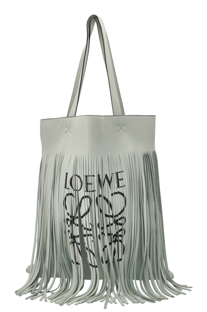 LOEWE Vertical Fringe Tote Mint