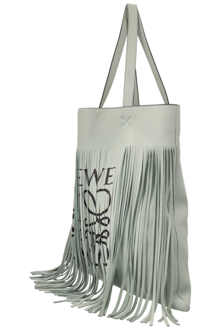 LOEWE Vertical Fringe Tote Mint