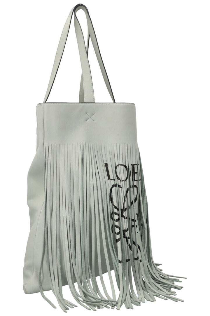 LOEWE Vertical Fringe Tote Mint