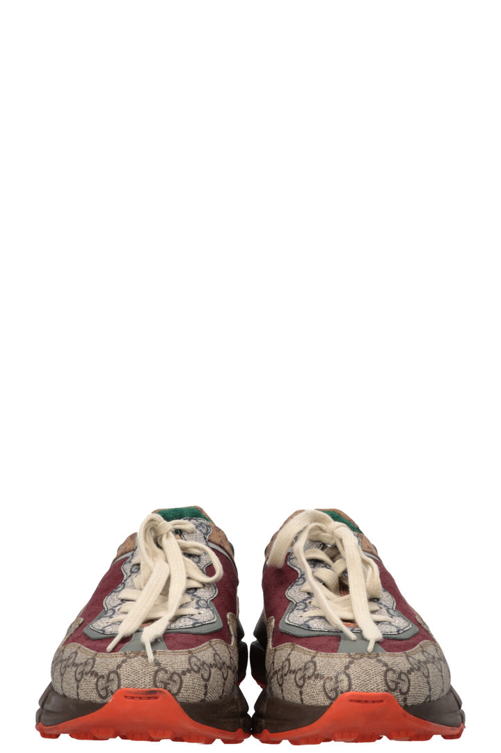 Baskets GUCCI Rhyton GG marron brique