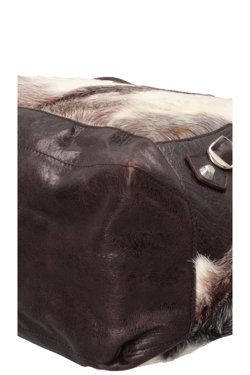 BALENCIAGA City Fur Hobo Bag