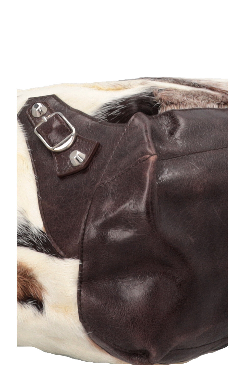 BALENCIAGA City Fur Hobo Bag