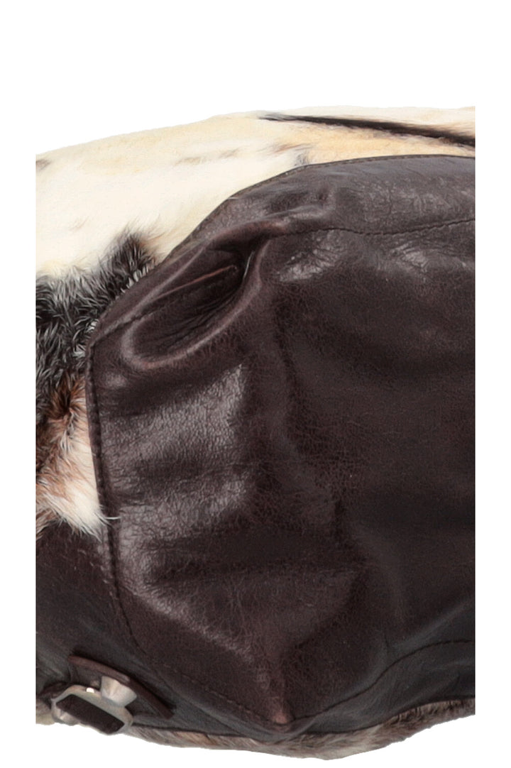 BALENCIAGA City Fur Hobo Bag
