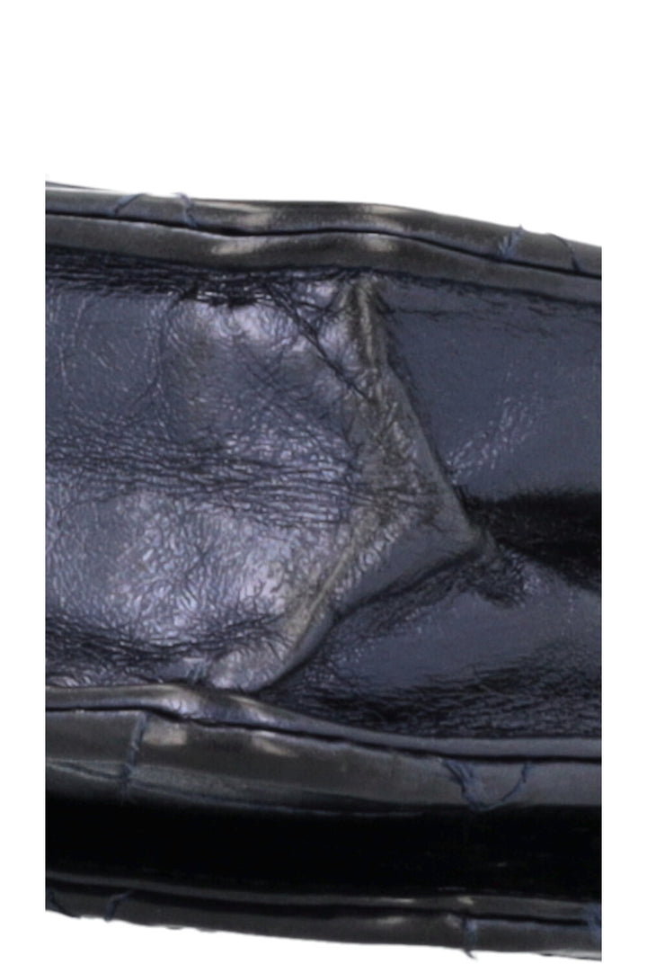 CHANEL 2.55 WOC Leather Metallic Navy