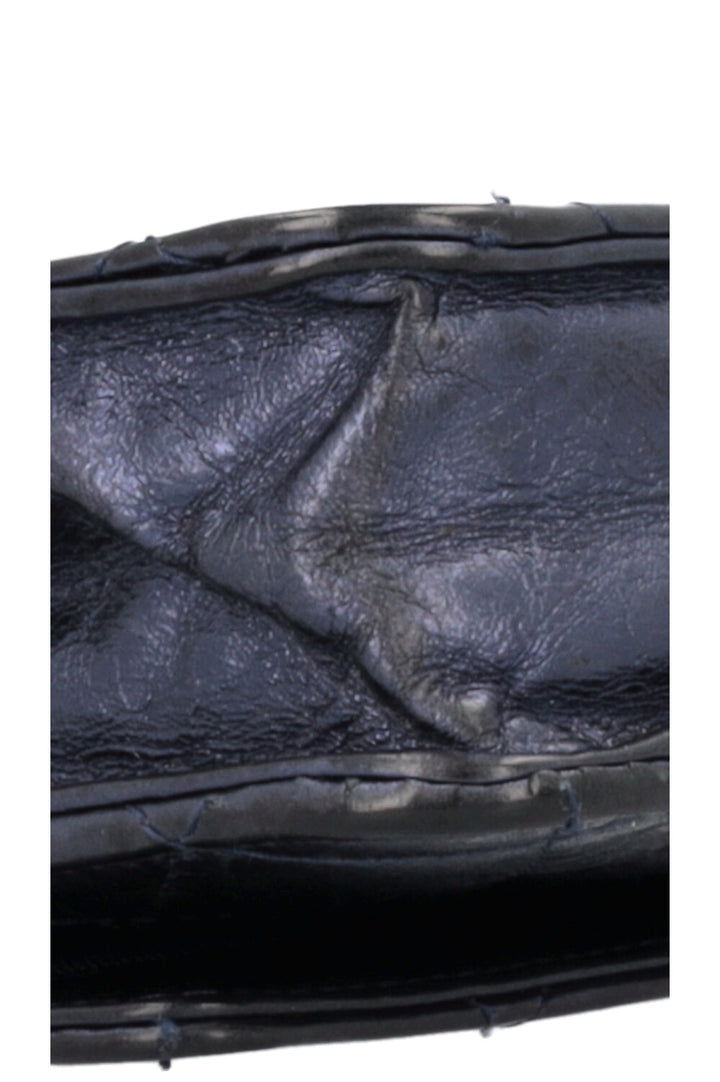 CHANEL 2.55 WOC Leather Metallic Navy