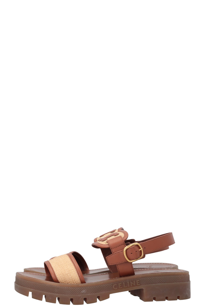 CELINE Sandals Rafia Triumph