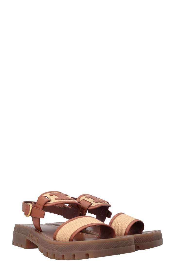 CELINE Sandals Rafia Triumph