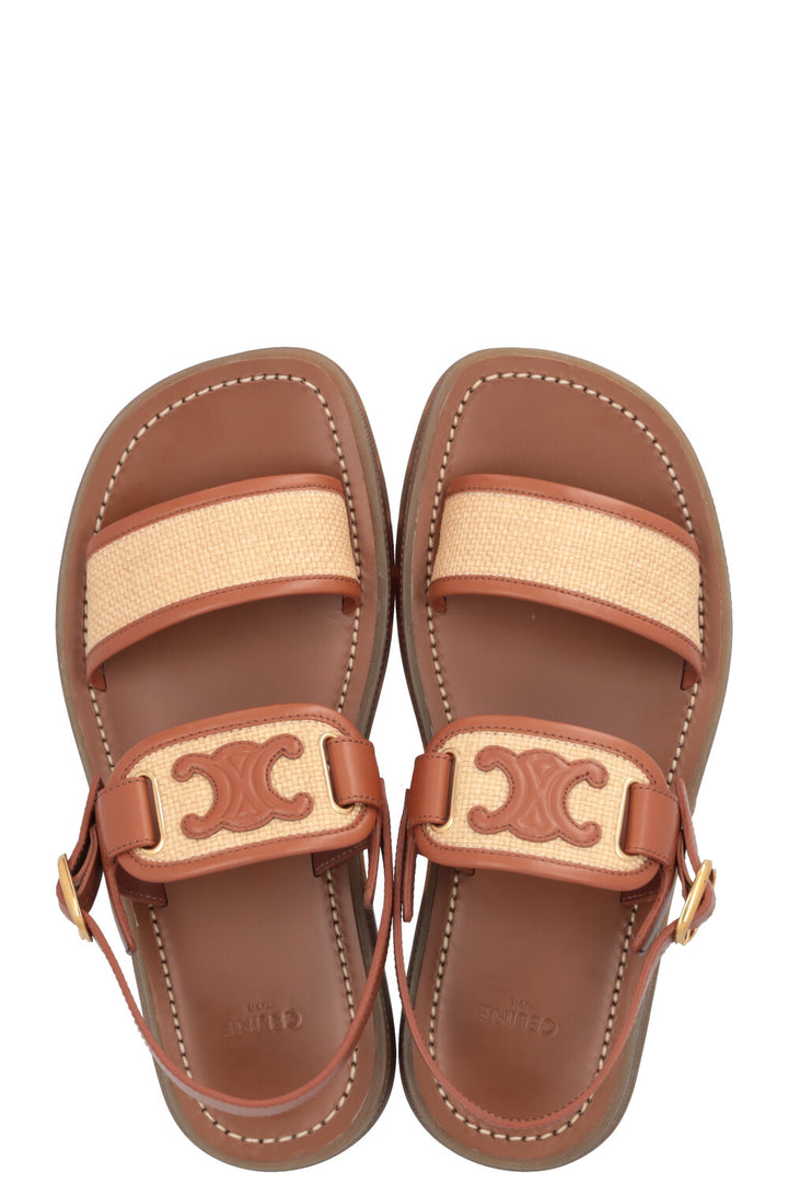 CELINE Sandals Rafia Triumph