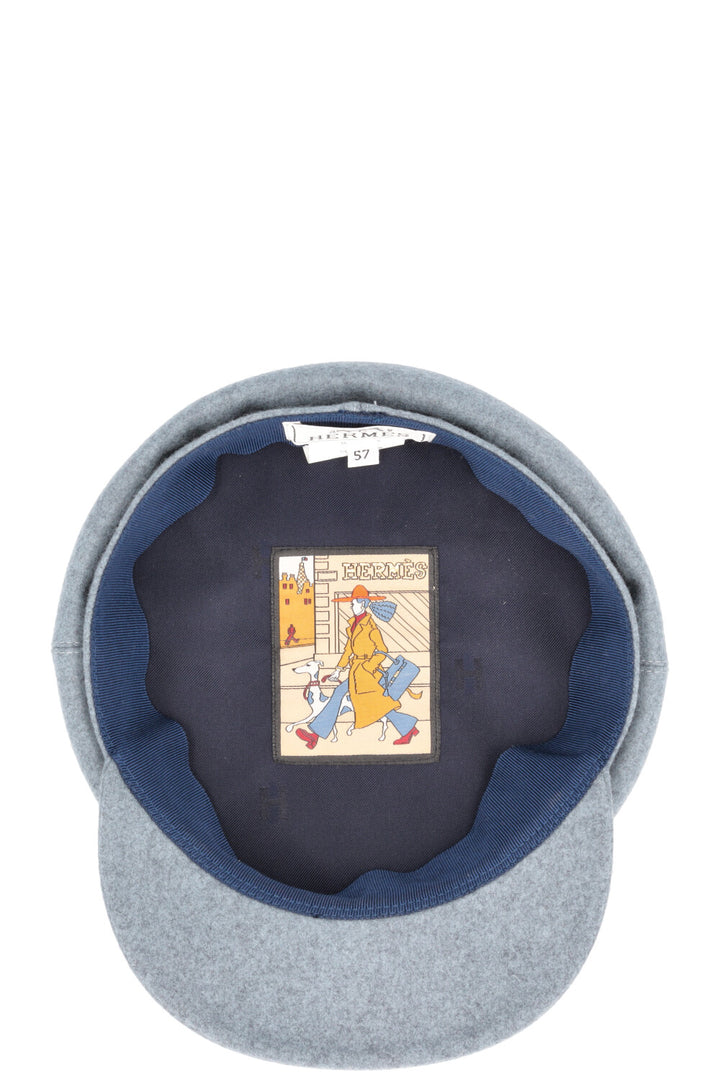HERMÈS Chapeau Deauville Cachemire Bleu