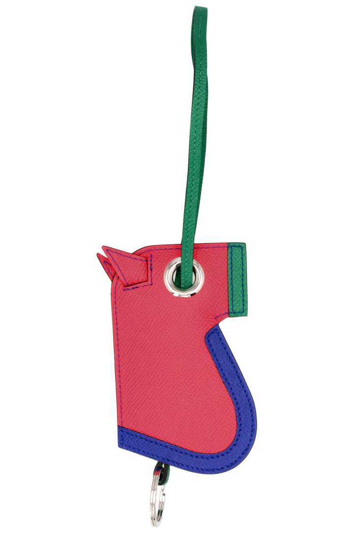 Porte-clés HERMÈS Camaïeu Cheval Epsom Fuchsia