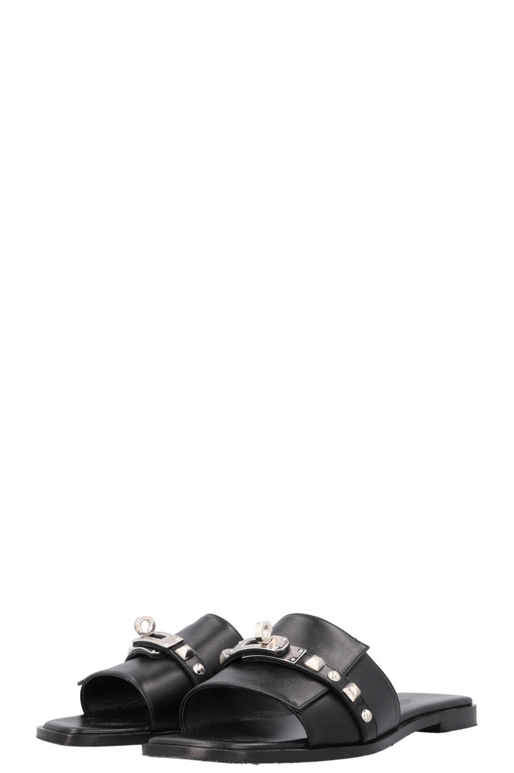 Sandales HERMÈS Giulia Studs Noir