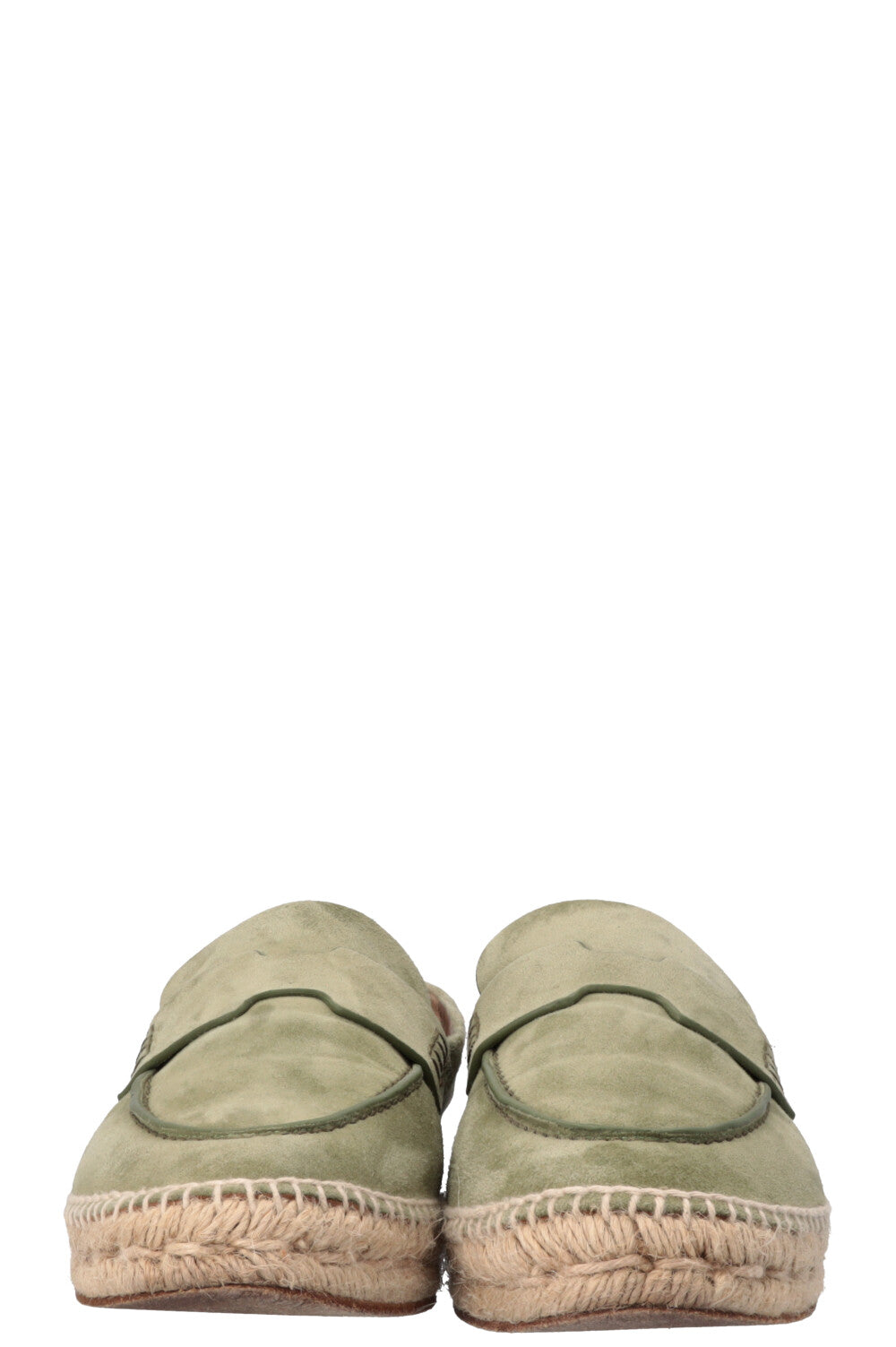 HERMÈS Trip Espadrilles Suede Green