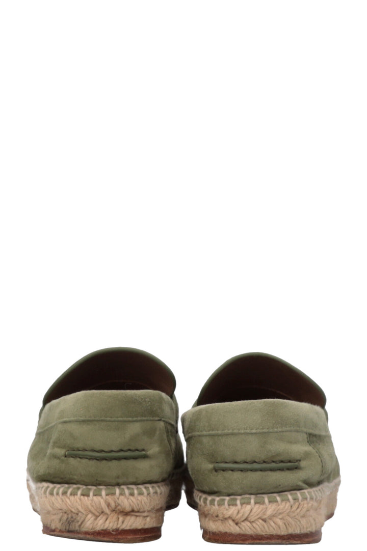 HERMÈS Trip Espadrilles Suede Green