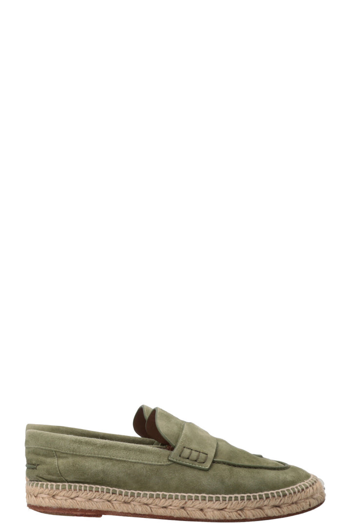 HERMÈS Trip Espadrilles Suede Green