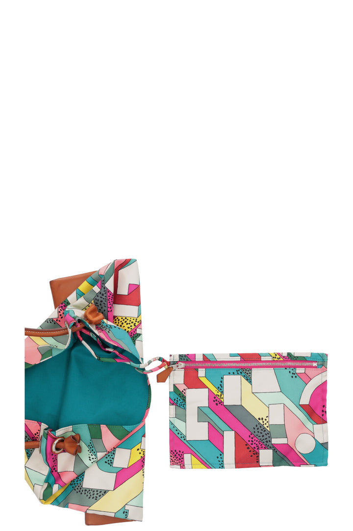 HERMES City 33 Soie Barenia Silk Multicolor