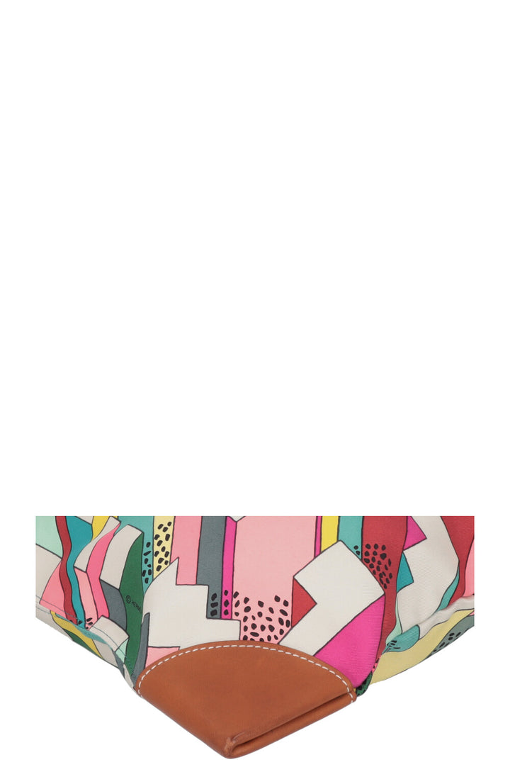 HERMES City 33 Soie Barenia Silk Multicolor