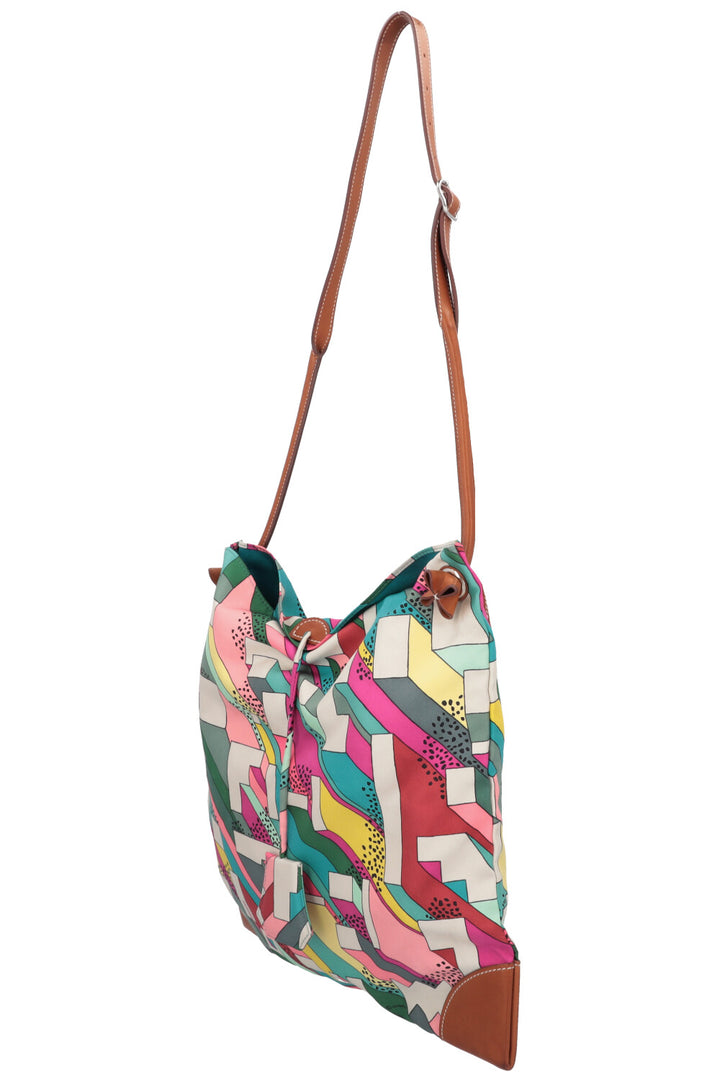HERMES City 33 Soie Barenia Silk Multicolor