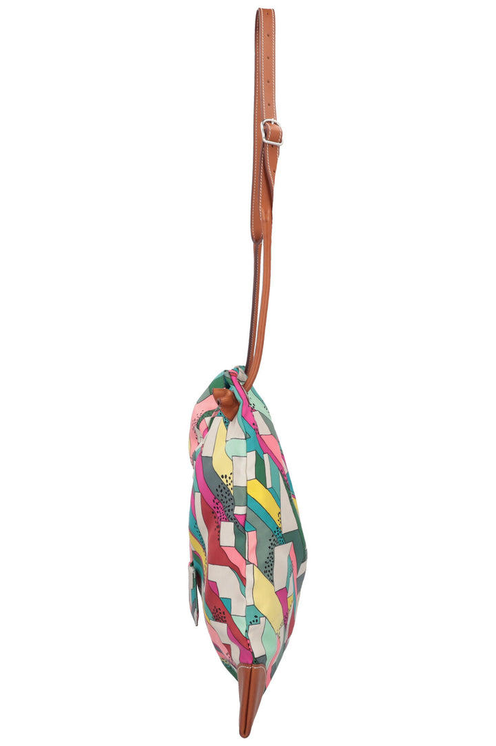 HERMES City 33 Soie Barenia Silk Multicolor