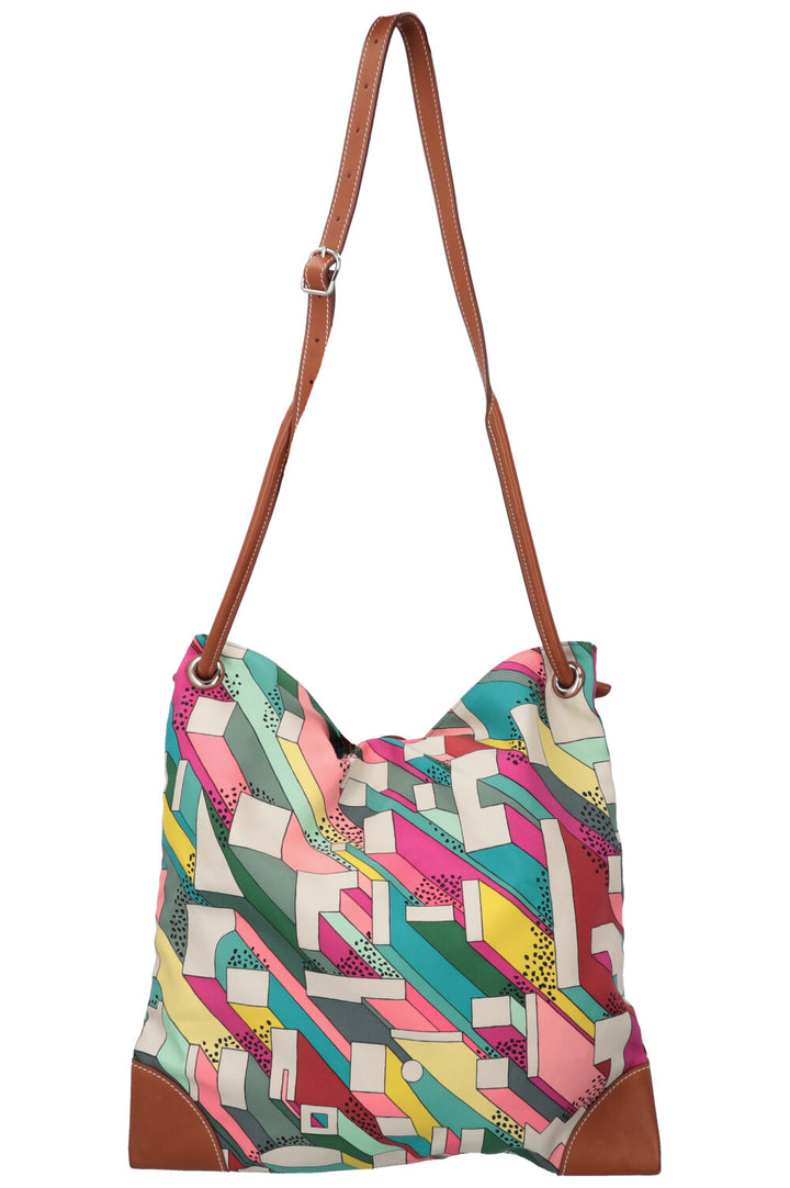 HERMES City 33 Soie Barenia Silk Multicolor