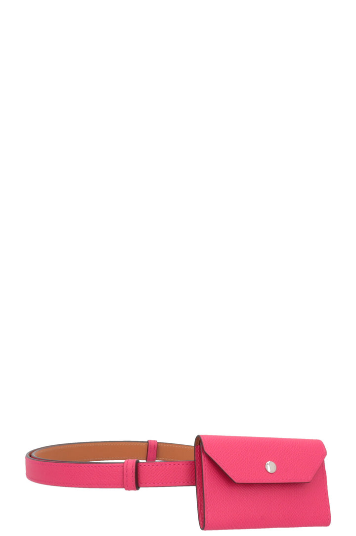 HERMÈS Kelly Pocket Belt 18 Togo Rose Mexico