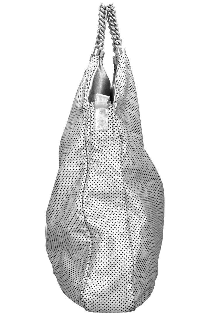 CHANEL Perforated Rodeo Drive XL Hobo Bag Silver