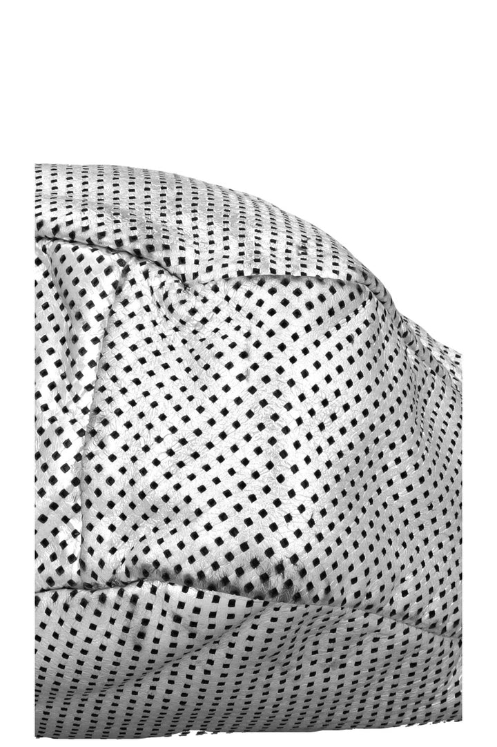 CHANEL Perforated Rodeo Drive XL Hobo Bag Silver