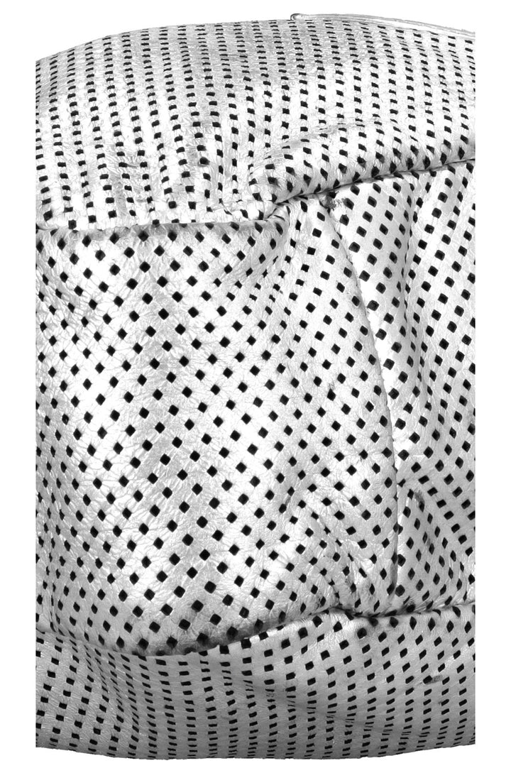CHANEL Perforated Rodeo Drive XL Hobo Bag Silver