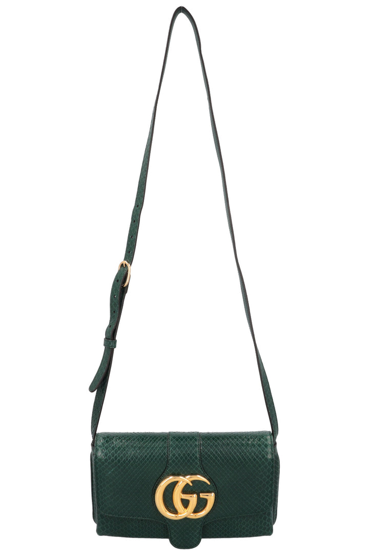 GUCCI Petit sac bandoulière Arli Python Vert