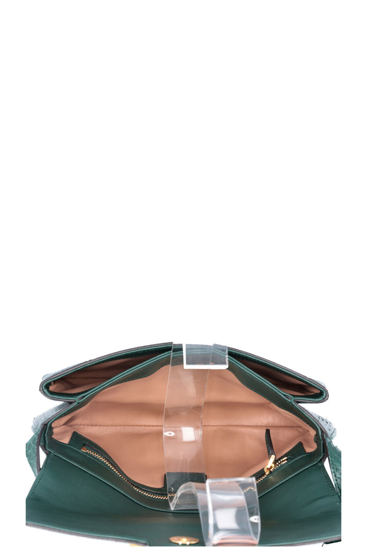 GUCCI Petit sac bandoulière Arli Python Vert